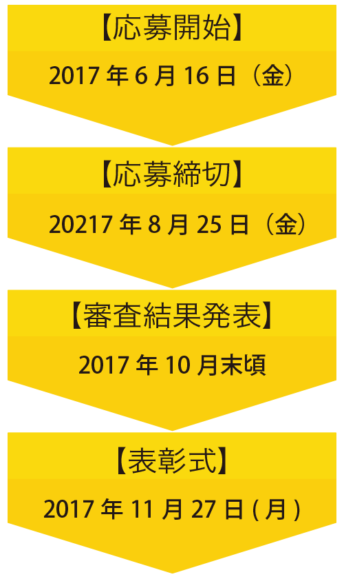 応募開始2016年6月20日（月）～応募締切2016年8月26日（金）